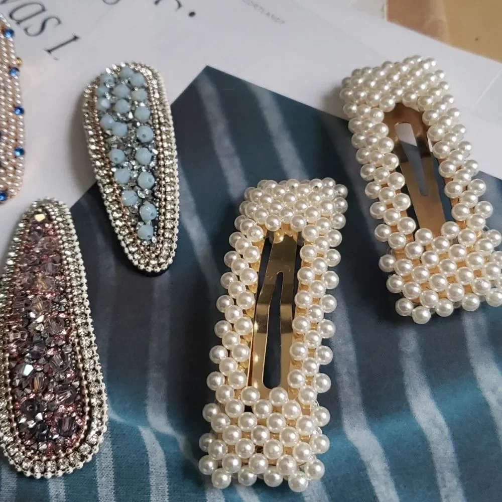 mix of 10 hair barrette accessories